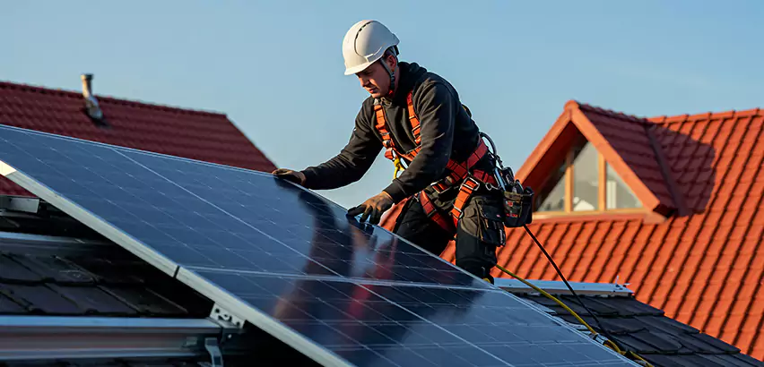 Solar Panels on Steel Roof Installation in Harrison