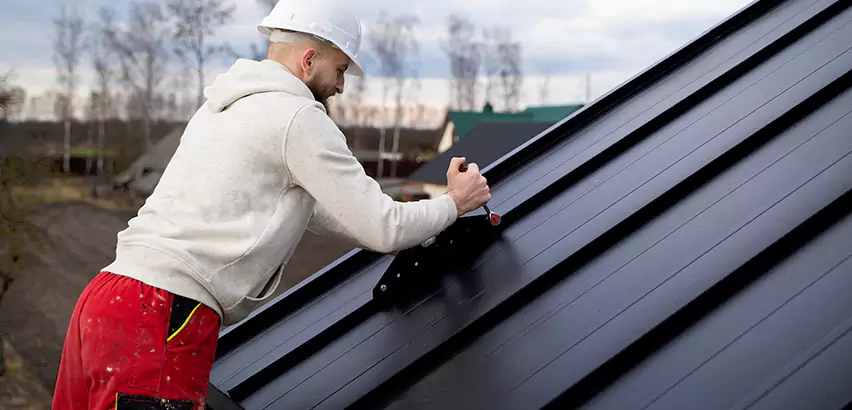 Tin Roof Ridge Cap Installation in Harrison